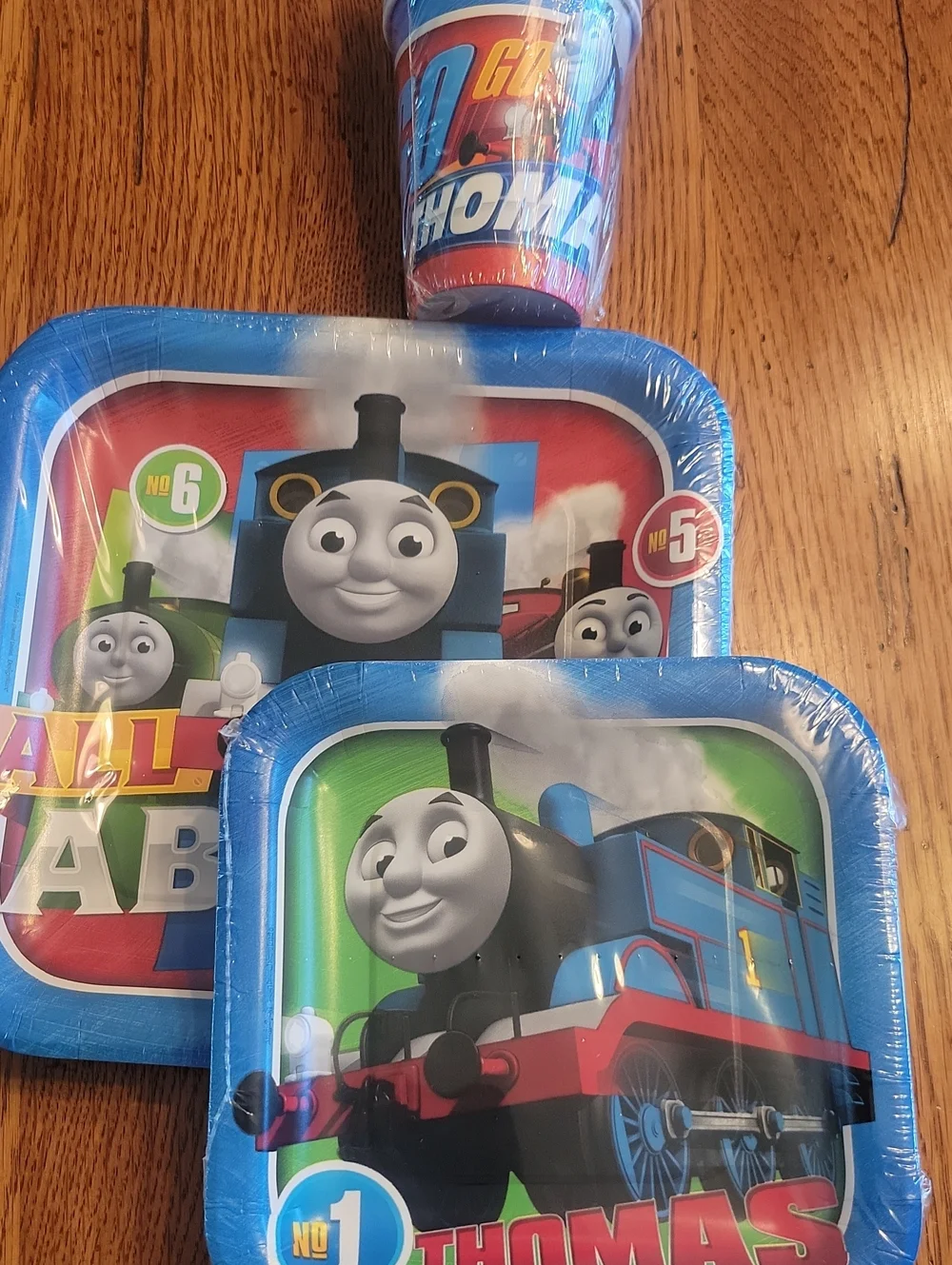 Kids' Blue Thomas Party Plates & Cups Set - 8-Pack